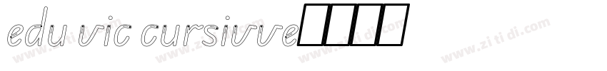 edu vic cursivve字体转换